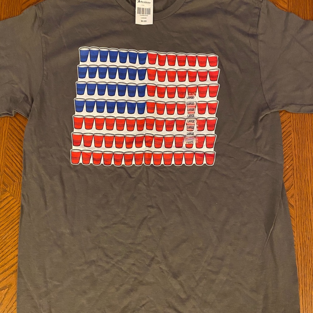 Patriotic Flag shirt, large